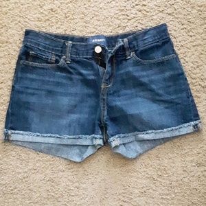 Old Navy dark blue jean shorts